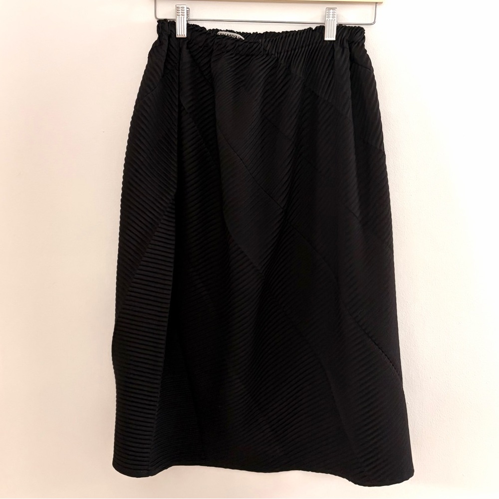 Issey Miyake Black A-Line Skirt